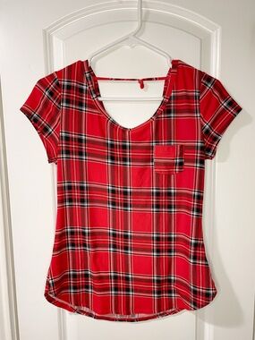 No Boundaries Buttery Soft Red Plaid Shirt